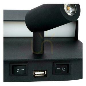 Kinkiet Lucide Boxer czarny LED 2-punktowy stal 79200/08/30 small 5