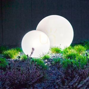 Zestaw 2 kul ogrodowych Lunares Luna Ball 25 cm 30 cm biała akryl LED IP44 LBS2530 small 4