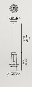 Lampa wisząca Studio Italia Design Lace Sospensione small 6