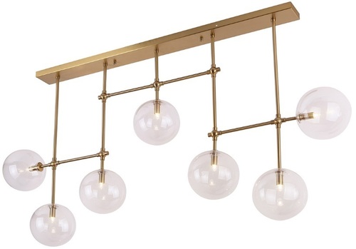 Sprawdź Lampa sufitowa Max Light Lollipop P0295 7xG9 mosiądz 140 cm