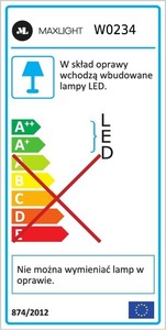 Kinkiet Max Light Geometric biały LED 45W 3000K W0234 small 3