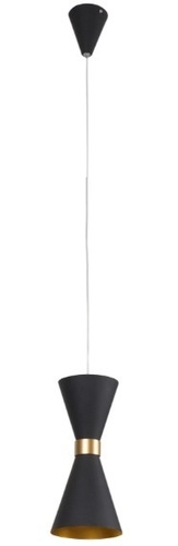 Sprawdź Lampa wisząca Max Light Cornet P0330 czarno-złota 1xLED 5W metalowa