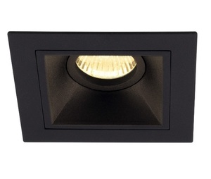 Oprawa wpuszczana Max Light HIT I H0090 czarna metalowa GU10 1 × 50 W small 0