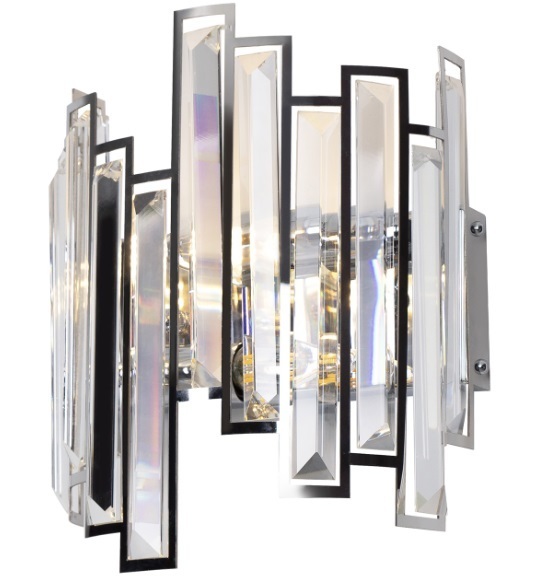 Sprawdź Kinkiet Max Light W0247 chrom metal szkło 2x40W Kinkiet Max Light W0247 chrom metal szkło 2x40W