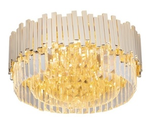 Plafon Max Light Trend C0165 złoty 8x40W 45 cm kryształowy small 0