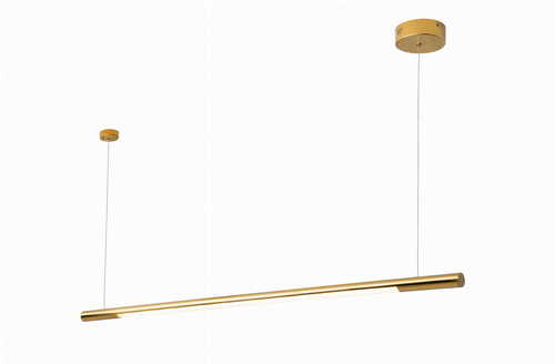 Sprawdź Lampa wisząca Max Light Organic Horizon P0360 złota LED 150 cm