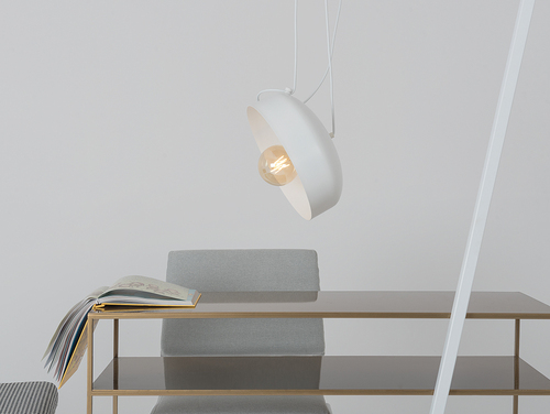 Sprawdź Lampa wisząca POPO FLAT L 1 - biały