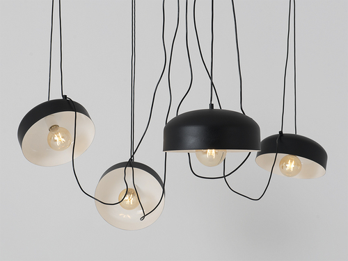 Sprawdź Lampa wisząca CustomForm POPO FLAT L 4 czarna