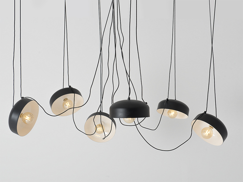 Sprawdź Lampa wisząca POPO FLAT L 6 - czarny