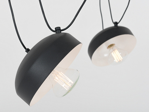 Lampa wisząca POPO FLAT 4 - czarny small 4