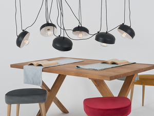 Lampa wisząca POPO FLAT 6 - czarny small 1