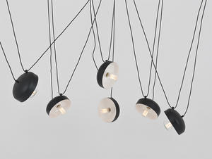 Lampa wisząca POPO FLAT 6 - czarny small 0