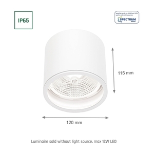 Chloe Ar111 Gu10 Ip65 Okrągła Biała                Nieruchoma small 7