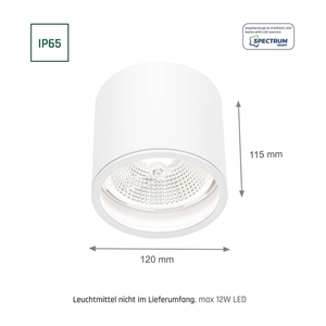 Chloe Ar111 Gu10 Ip65 Okrągła Biała                Nieruchoma small 8