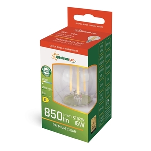 Led Kulka E-14 230v 6w Cog Ww Clear Spectrum small 1
