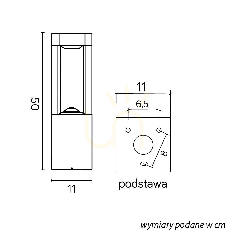 Pokaż Lampa stojąca ogrodowa SU-MA Fan Kwadrat 50 cm ciemny popiel GX53 FKW-500 Lampa stojąca ogrodowa SU-MA Fan Kwadrat 50 cm ciemny popiel GX53 FKW-500