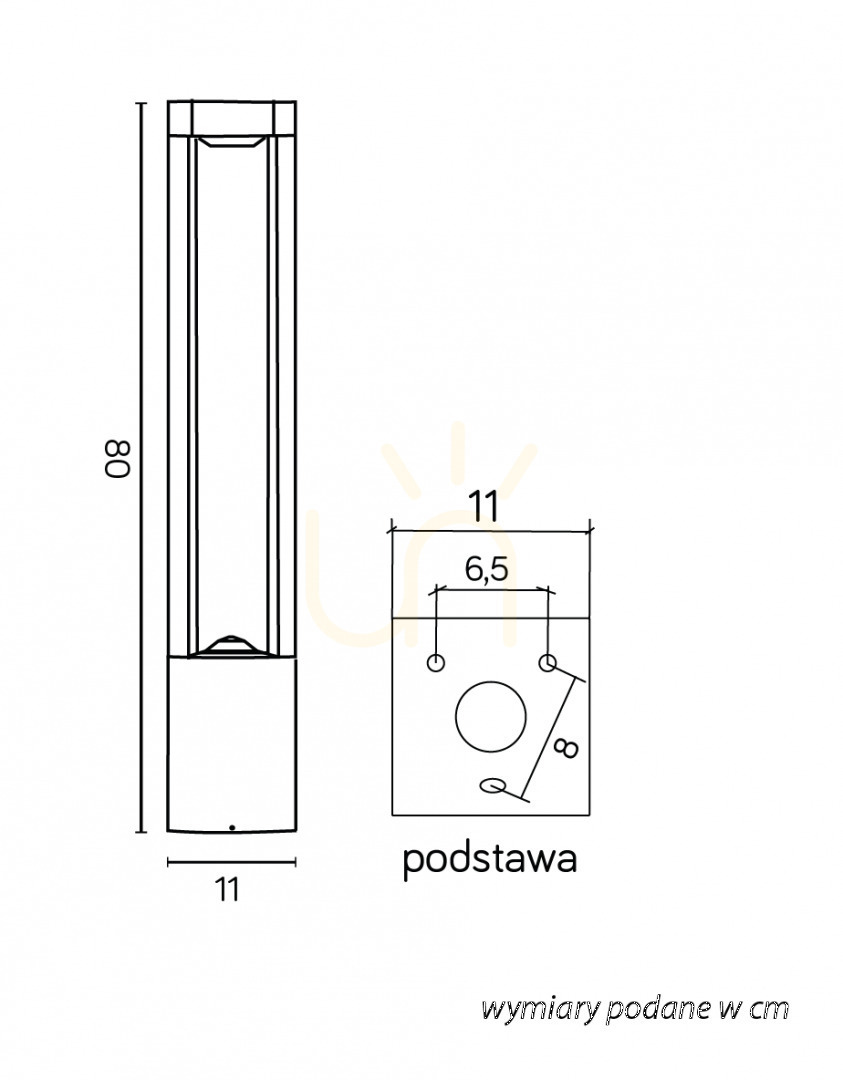 Sprawdź Lampa stojąca ogrodowa SU-MA Fan Kwadrat 80 cm ciemny popiel GX53 FKW-800 Lampa stojąca ogrodowa SU-MA Fan Kwadrat 80 cm ciemny popiel GX53 FKW-800