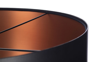 Lampa wisząca czarno miedziana LEXIE E27 60W latex, satyna small 4