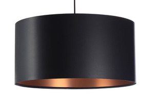 Lampa wisząca czarno miedziana LEXIE E27 60W latex, satyna small 6