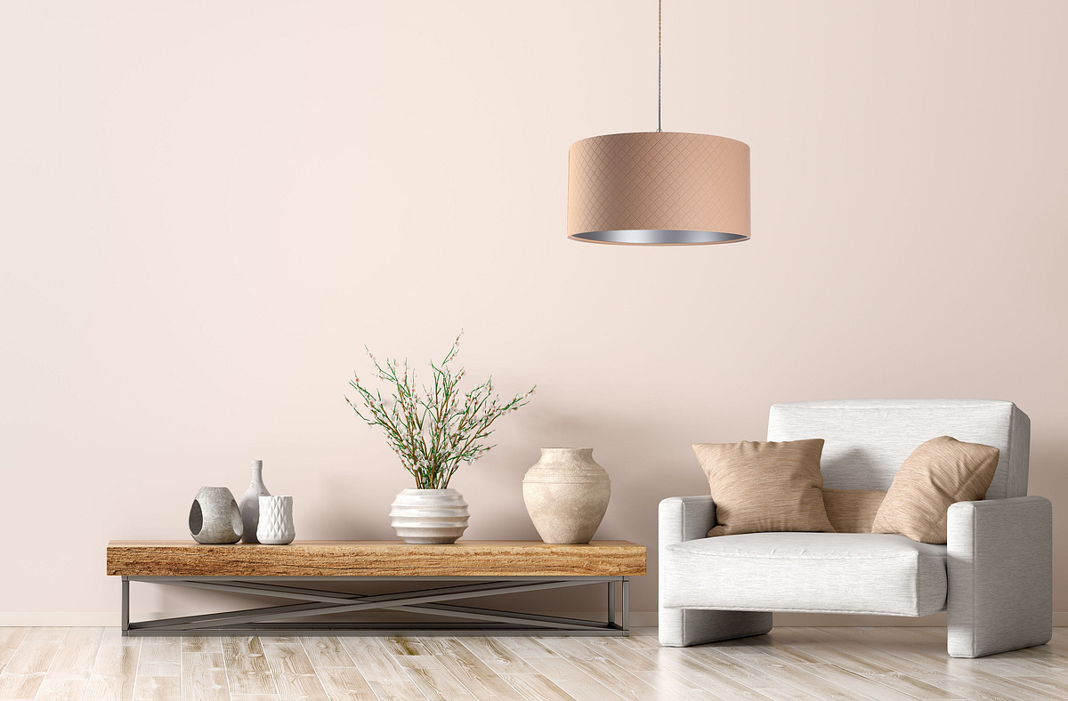 Sprawdź Lampa wisząca do sypialni Leather E27 60W pikowana łososiowy srebro Lampa wisząca do sypialni Leather E27 60W pikowana łososiowy srebro