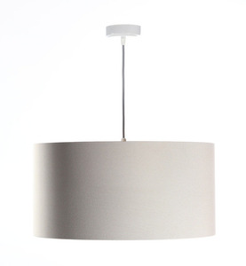 Nowoczesna lampa wisząca Leather E27 60W tapicerowana, kremowy, srebro 2 Nowoczesna lampa wisząca Leather E27 60W tapicerowana, kremowy, srebro small 2