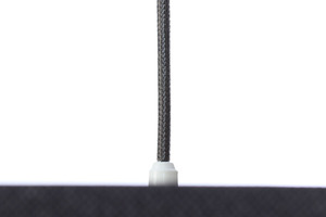 Żyrandol okrągły Leather ciemny szary złoty E27 60W small 5