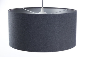 Lampa sufitowa wisząca do salonu Leather granatowy / srebrny E27 60W small 3