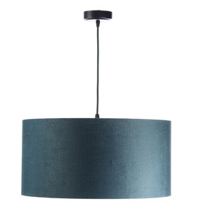 Leather - niebieska lampa wisząca, tkanina aksamitna, złoto E27 60W 2 Leather - niebieska lampa wisząca, tkanina aksamitna, złoto E27 60W small 2
