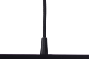 Czarna lampa wisząca Leather 60W E27 miedź, satyna small 5