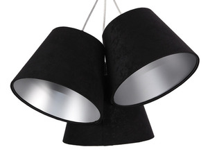 Lampa potrójna nad stół BUCKET E27 60W czarny / srebrny, z regulacją 2 Lampa potrójna nad stół BUCKET E27 60W czarny / srebrny, z regulacją small 2