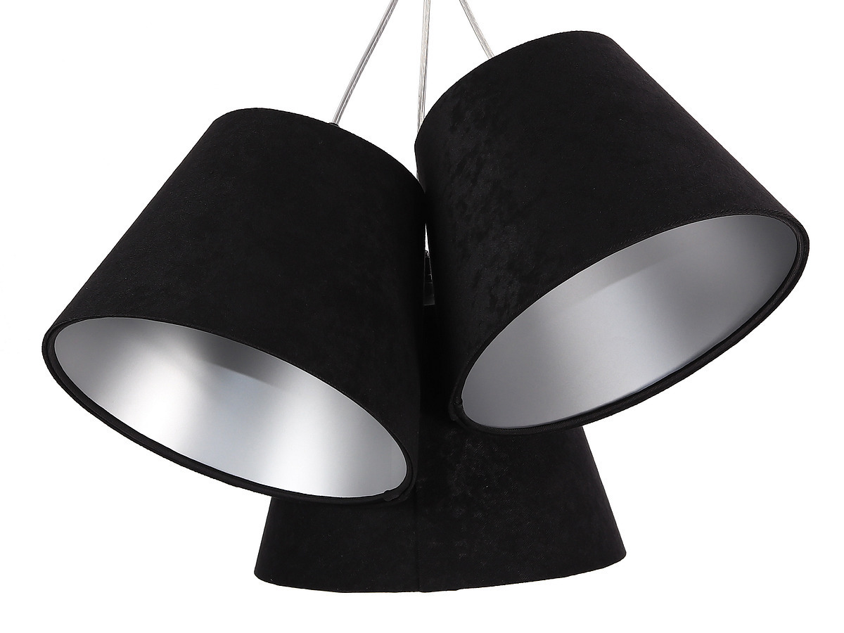 Obejrzyj Lampa potrójna nad stół BUCKET E27 60W czarny / srebrny, z regulacją Lampa potrójna nad stół BUCKET E27 60W czarny / srebrny, z regulacją
