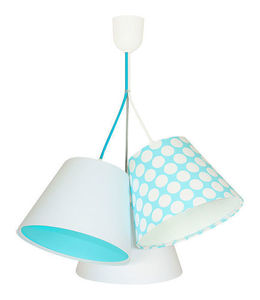 Lampa dla chłopca BUCKET E27 60W niebieska, białe kropki 1 Lampa dla chłopca BUCKET E27 60W niebieska, białe kropki small 1