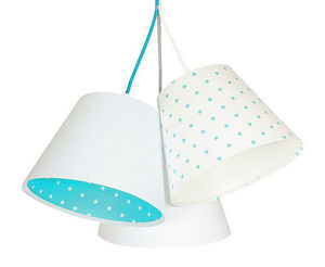 Lampa do pokoju chłopca BUCKET E27 60W biały / niebieski, gwiazdki 1 Lampa do pokoju chłopca BUCKET E27 60W biały / niebieski, gwiazdki small 1