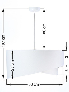 Lampa biała Elegance 60W E27 wisząca, welur, złoto 6 Lampa biała Elegance 60W E27 wisząca, welur, złoto small 6