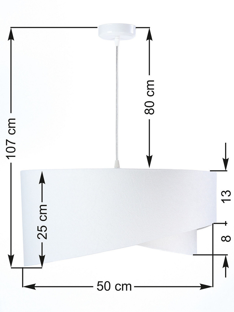 Zobacz Lampa biała Elegance 60W E27 wisząca, welur, złoto Lampa biała Elegance 60W E27 wisząca, welur, złoto