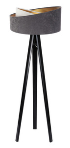 Lampa na statywie Crown 60W E27 welur, szary / biały / złoty 9 Lampa na statywie Crown 60W E27 welur, szary / biały / złoty small 9