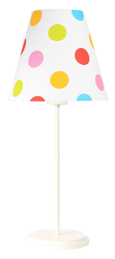 Zobacz Lampa dla dziecka Ombrello 60W E27 50cm kolorowe kropki, na biurko Lampa dla dziecka Ombrello 60W E27 50cm kolorowe kropki, na biurko