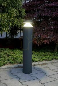 Lampa ogrodowa stojąca SU-MA Delta 50 cm ciemny popiel DL-500 small 3