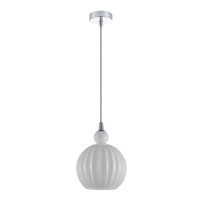 Lampa wisząca Italux Biron chrom szkło E27 PND-8744-1S-OP small 1
