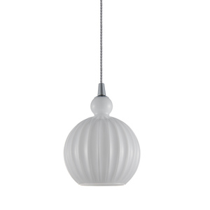 Lampa wisząca Italux Biron chrom szkło E27 PND-8744-1S-OP small 0