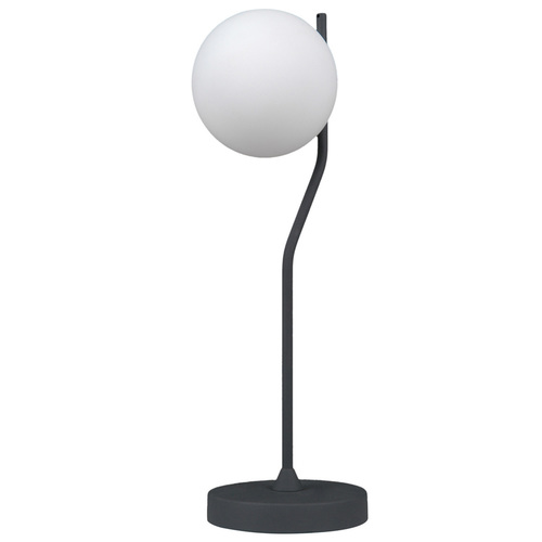 Sprawdź Lampka biurkowa Italux Carimi antracytowa stalowo-szklana TB-3300-1-BK