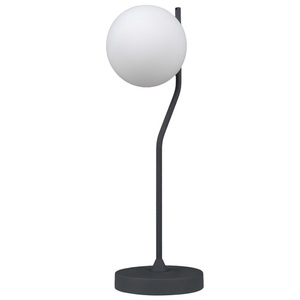 Lampka biurkowa Italux Carimi antracytowa stalowo-szklana TB-3300-1-BK small 0