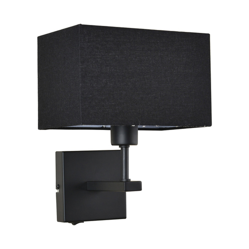 Sprawdź Lampka nocna Italux Norte czarna E27 WL-1122-1-A-BM-RC-BL