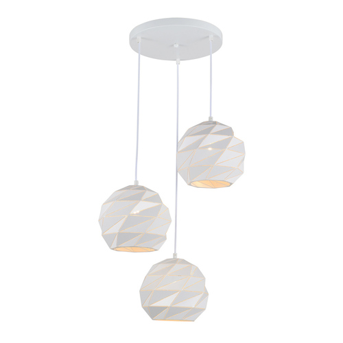Sprawdź Lampa Wisząca Italux Palermo Biała 3xE27 PND-2424-3S-WH