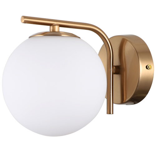 Sprawdź Kinkiet Italux złoty biały szklany LED 5W WL-5510-1-HBR