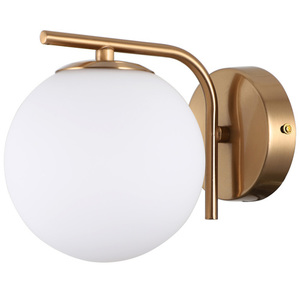 Kinkiet Italux złoty biały szklany LED 5W WL-5510-1-HBR small 0
