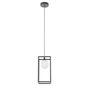 Lampa wisząca Italux szara szklana LED retro 14 cm MD-BR4367-D1 GR small 4