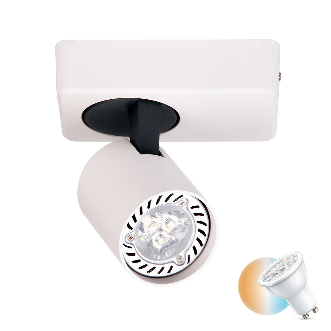 Sprawdź Reflektor Italux Elvira biały aluminiowy GU10 SPL-3142A-1-WH Reflektor Italux Elvira biały aluminiowy GU10 SPL-3142A-1-WH