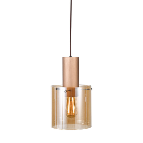 Sprawdź Lampa wisząca Italux Javier brązowa szklana E27 MD17076-1A