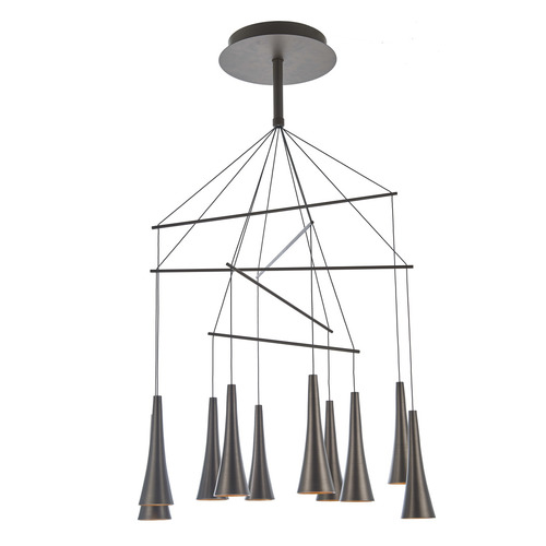 Sprawdź Lampa Wisząca Italux Luca LED Brązowa Aluminiowa 73 cm MD16115-10A